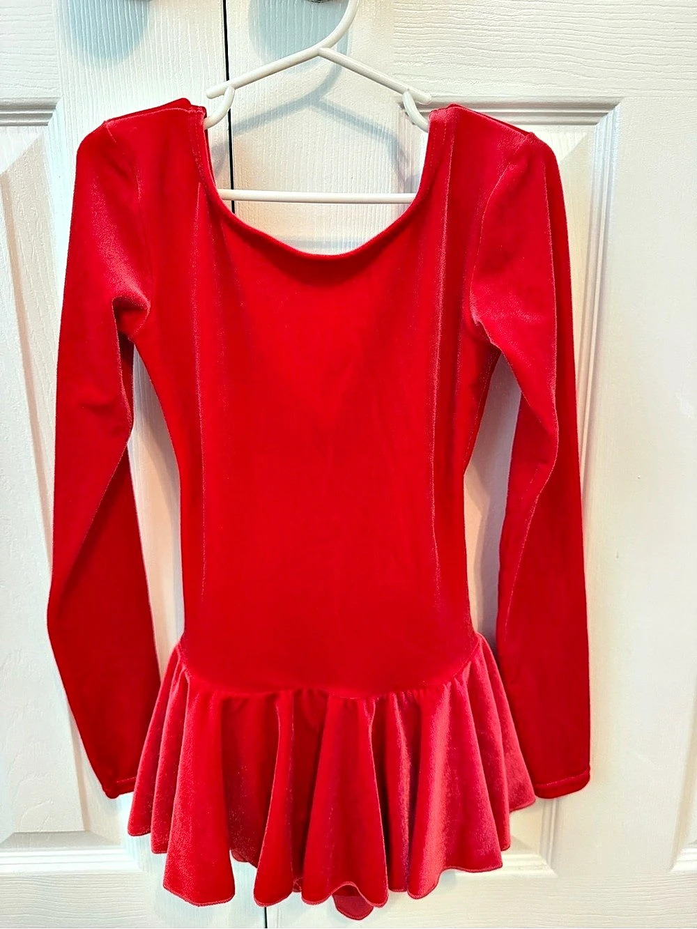 Mondor Red Velvet Dance Dress Girls 8-10